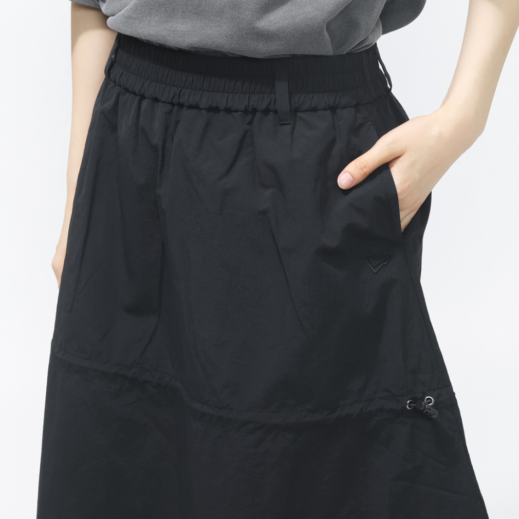 ニューエラ レディース スカート WS NYLON DRAWSTRING SKIRT BLK