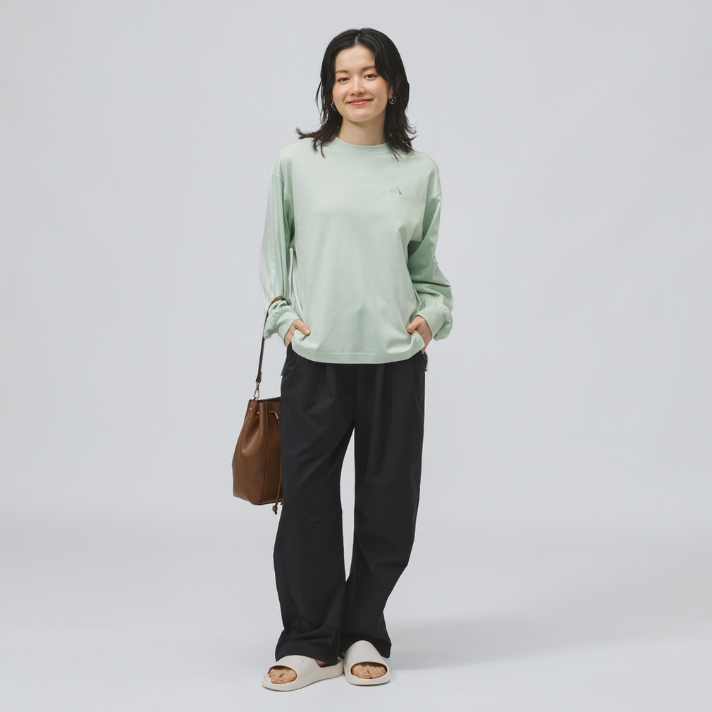 アディダス レディース ロングパンツ SOFTLUXダブルウィーブ オーバー