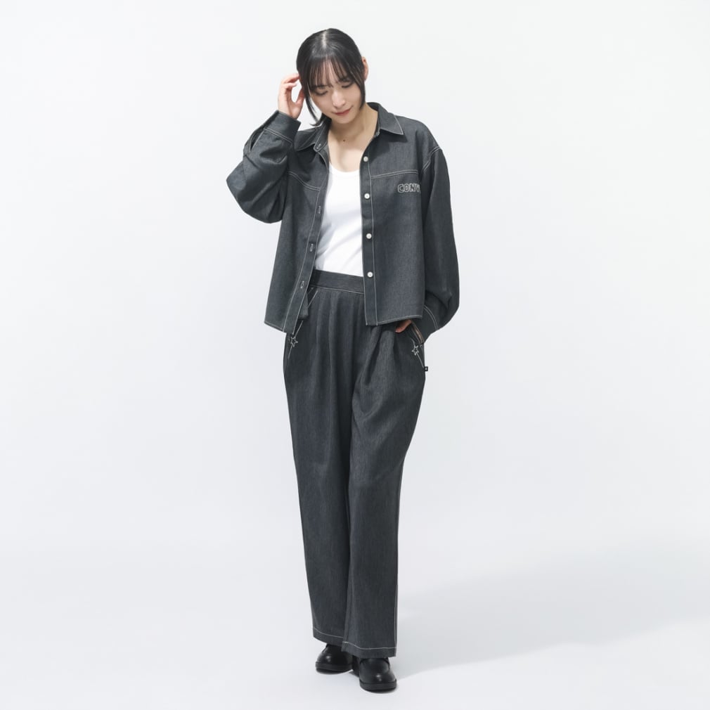 コンバース レディース ロングパンツ SYNTHETIC DENIM PANTS L