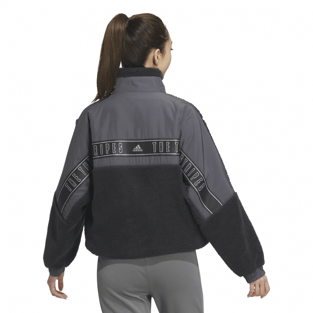 adidas ジャケット　レディース アディダス レディース フリースジャケット ワーディング ルーズ