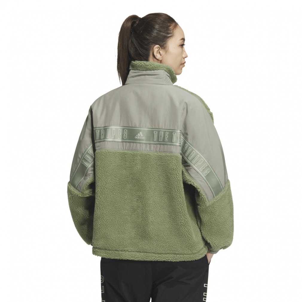 アディダス レディース フリースジャケット ワーディング ルーズ