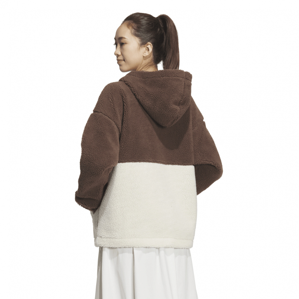 アディダス レディース フリースジャケット BOA ルーズフィット