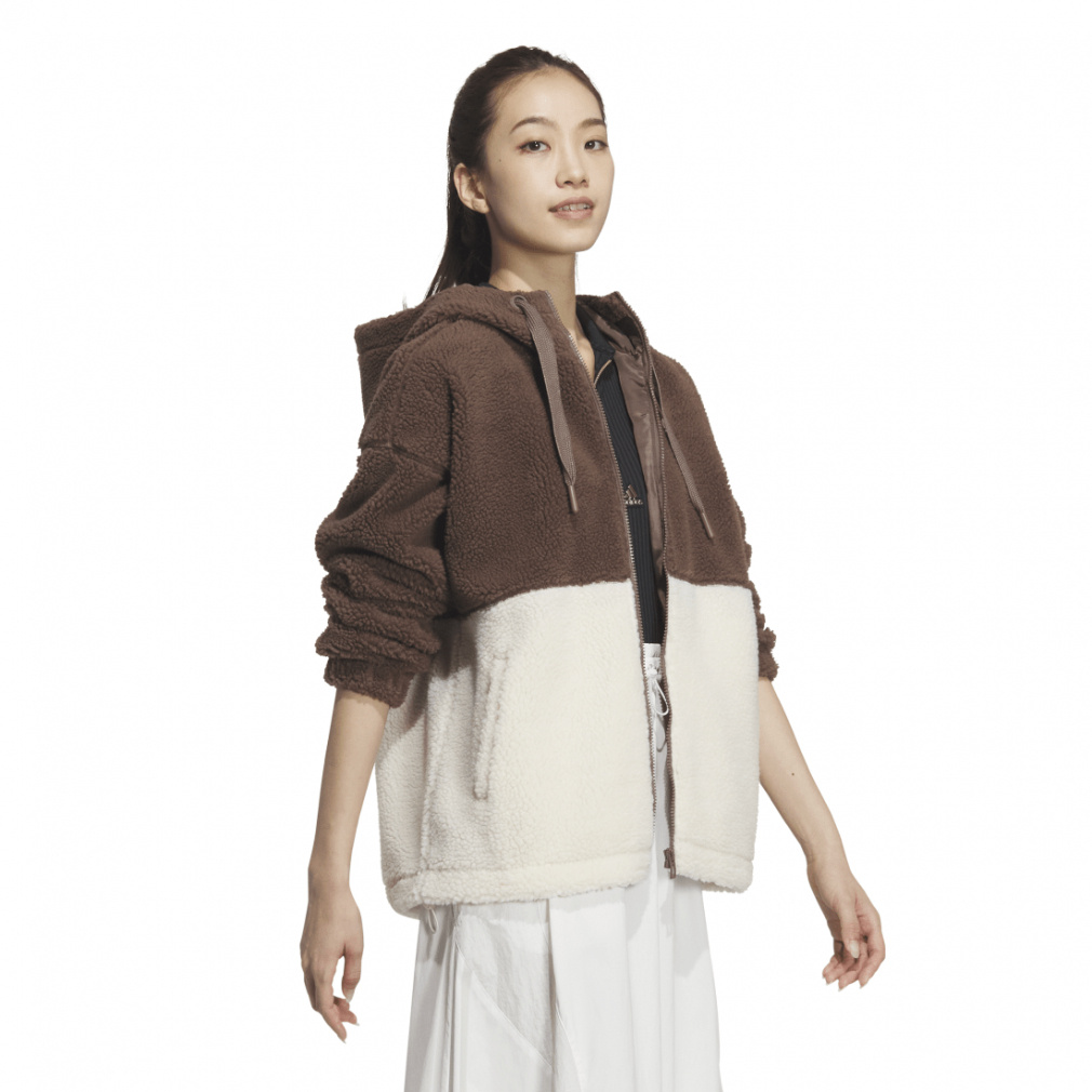 アディダス レディース フリースジャケット BOA ルーズフィット