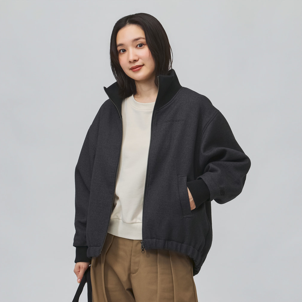 ニューバランス THE CITY レディース フリースジャケット ウールライク