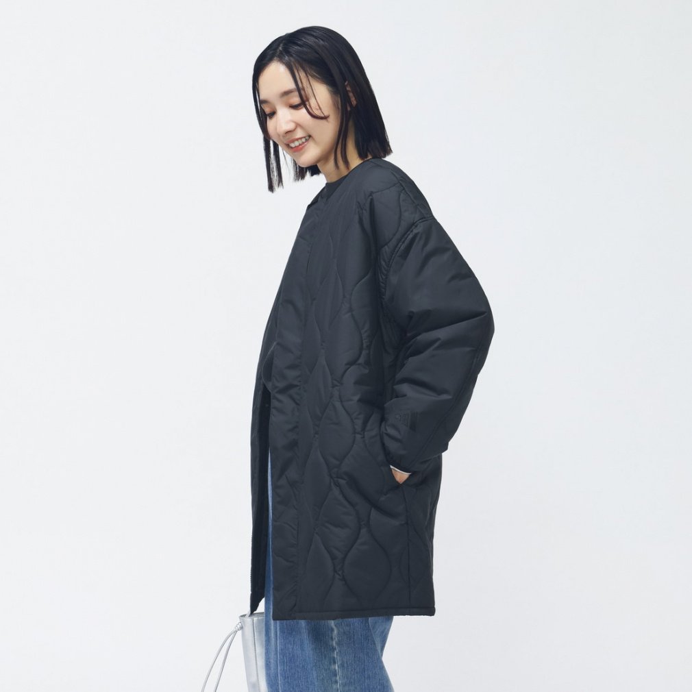 アディダス レディース 中綿ジャケット 中わた入りキルティング ルーズ