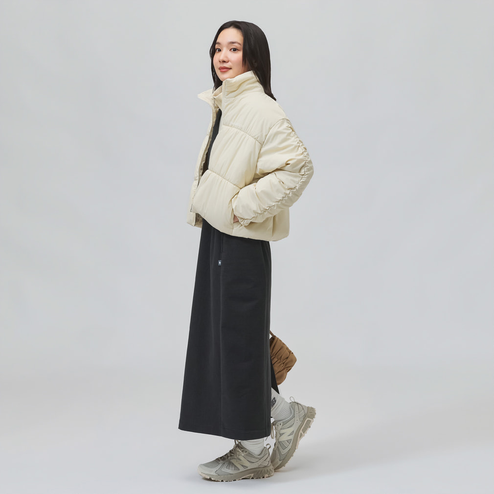 ニューバランス THE CITY レディース 中綿ジャケット シャーリングパ