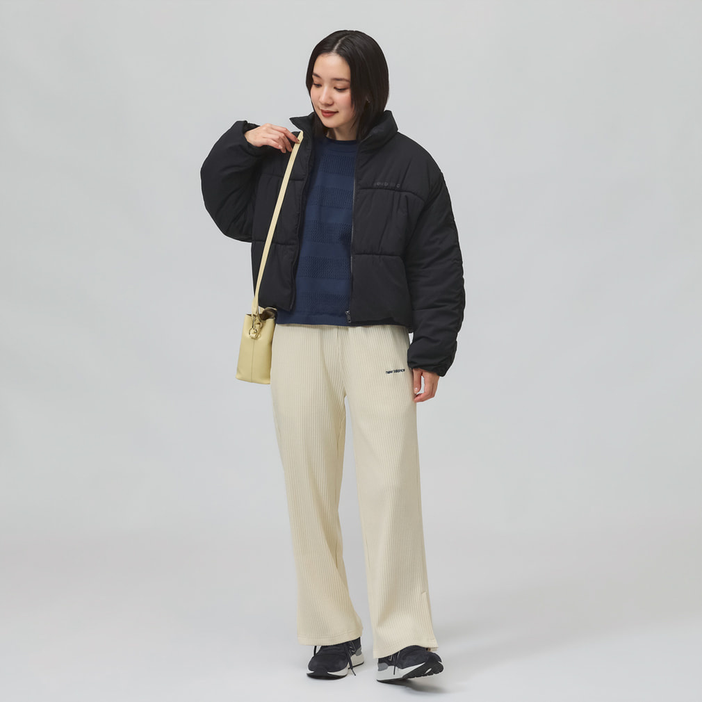 ニューバランス THE CITY レディース 中綿ジャケット シャーリングパ