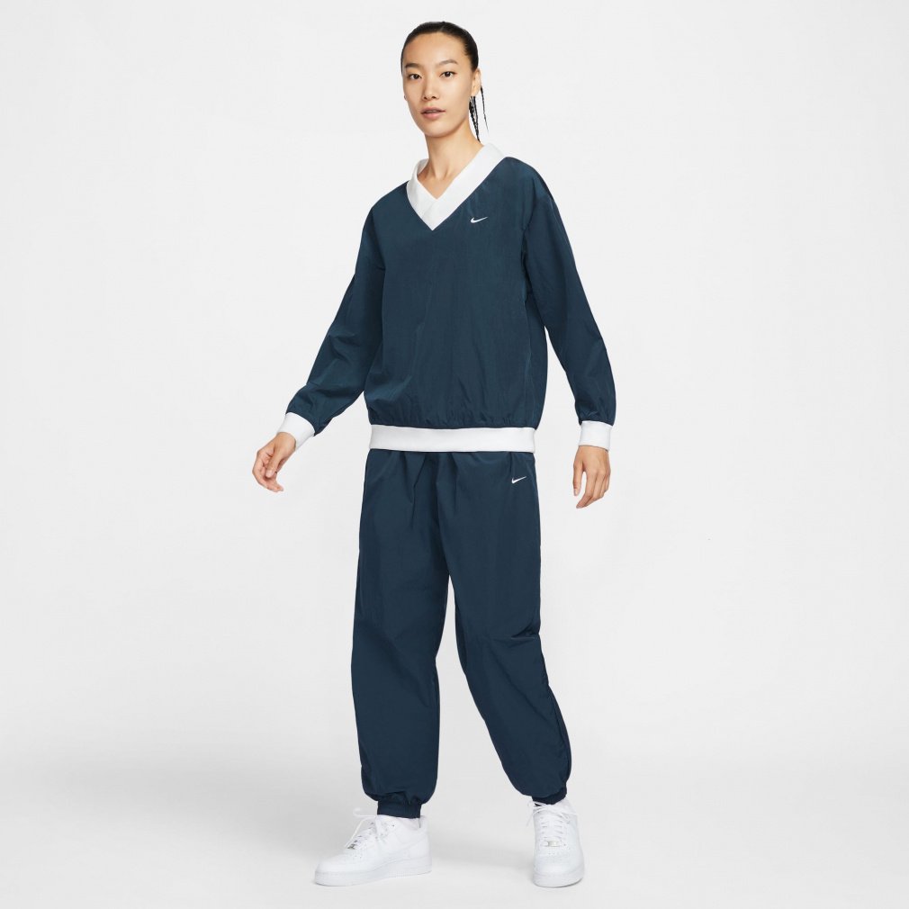 新品未使用☆NIKE NSW エッセンシャル ウーブン　上下セット ウィメンズ NSW エッセンシャル ウーブン UV Vネック L/S トップ