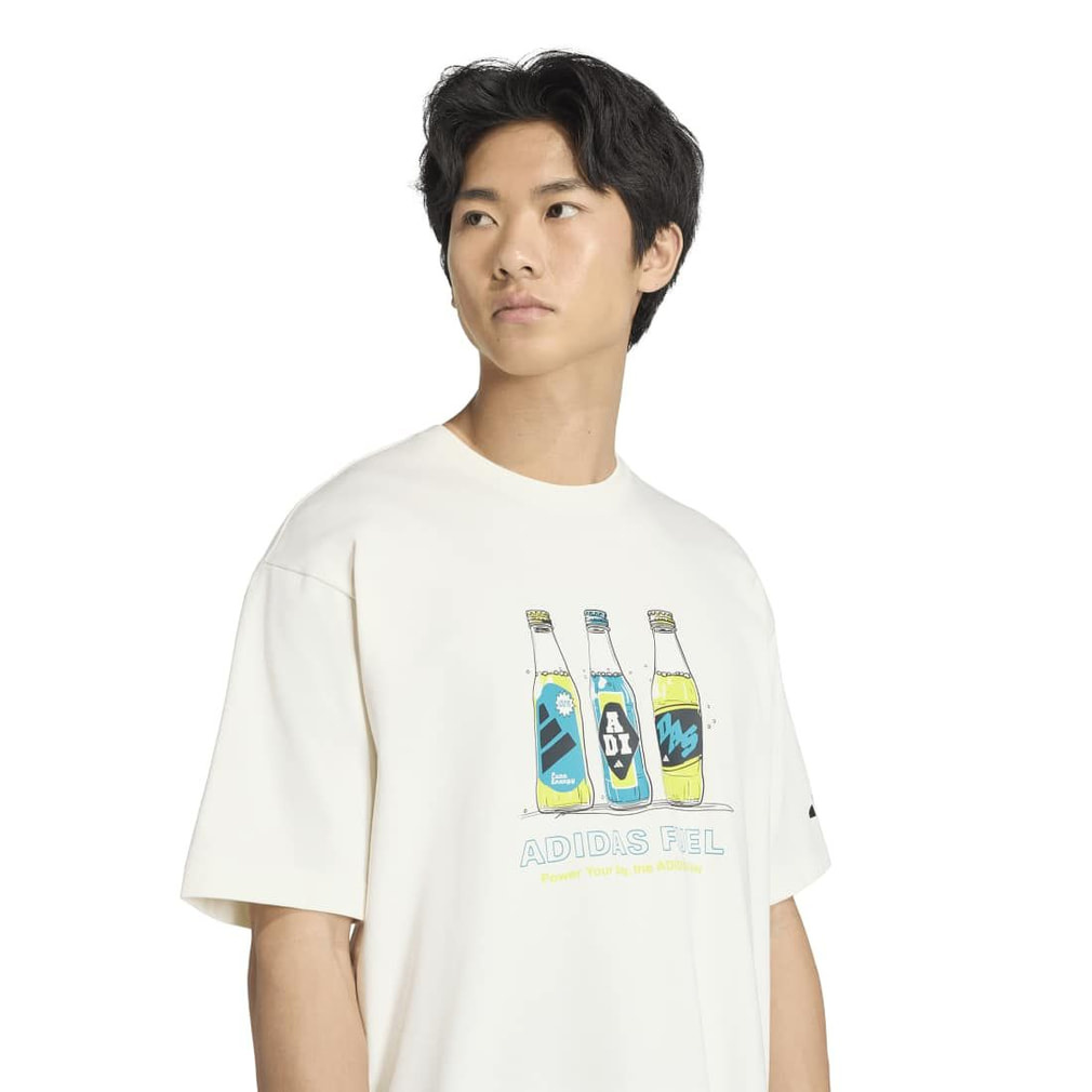 アディダス メンズ 半袖 Tシャツ ドリンク グラフィック サマーTシャツ
