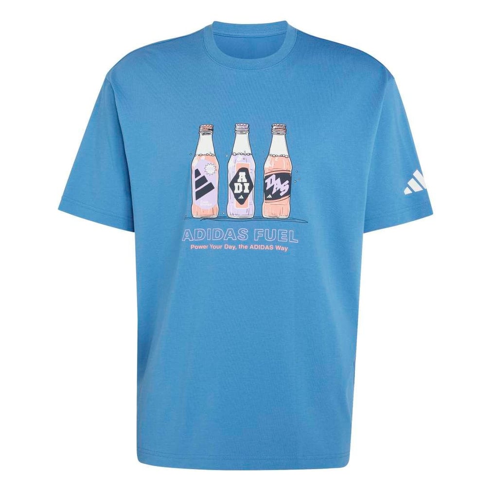アディダス メンズ 半袖 Tシャツ ドリンク グラフィック サマーTシャツ
