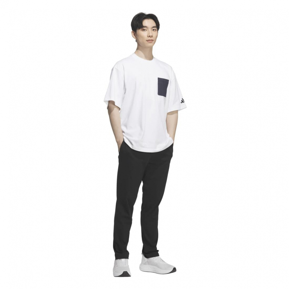 アディダス メンズ半袖Tシャツ オーバーサイズ コットン シングル