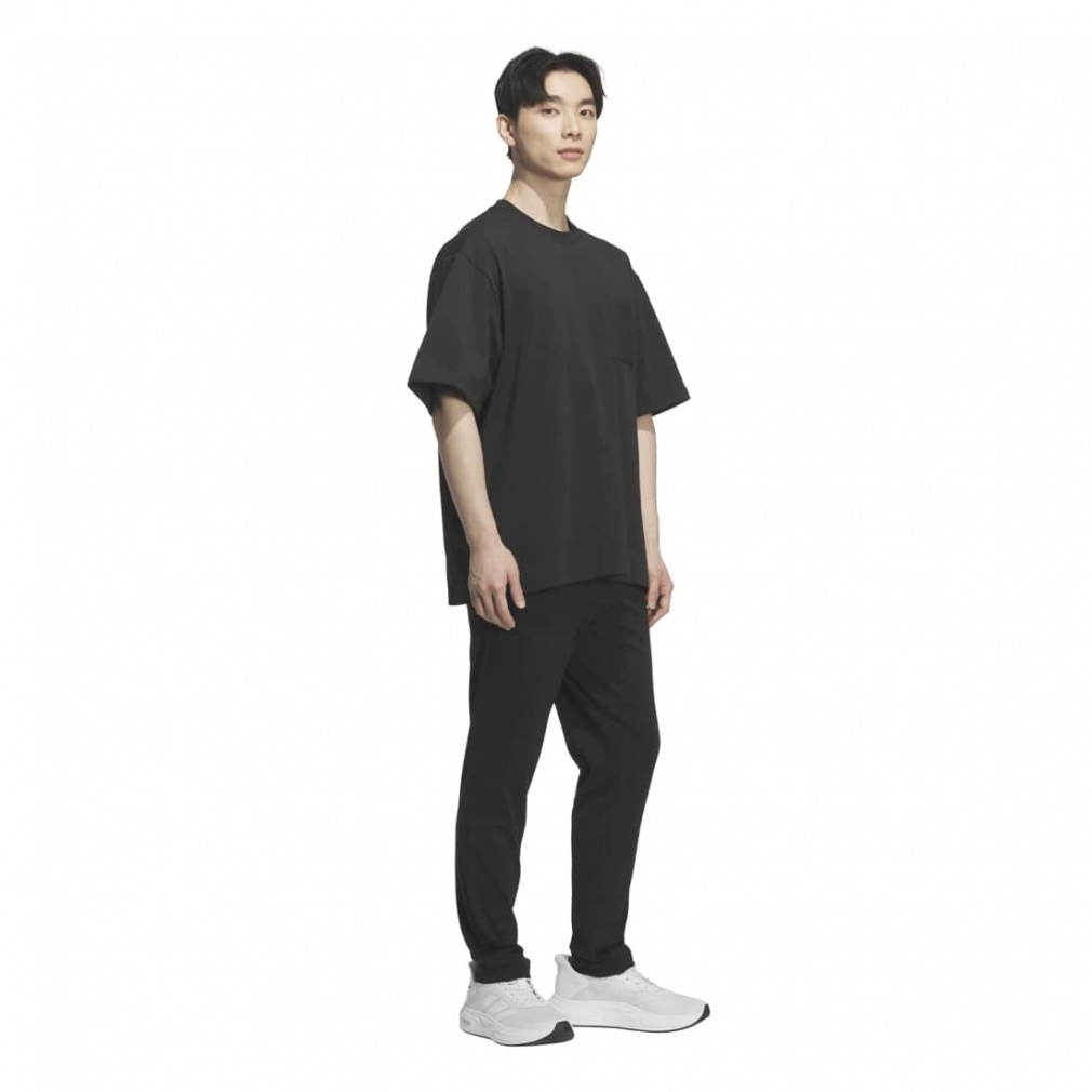 アディダス メンズ半袖Tシャツ オーバーサイズ コットン シングル