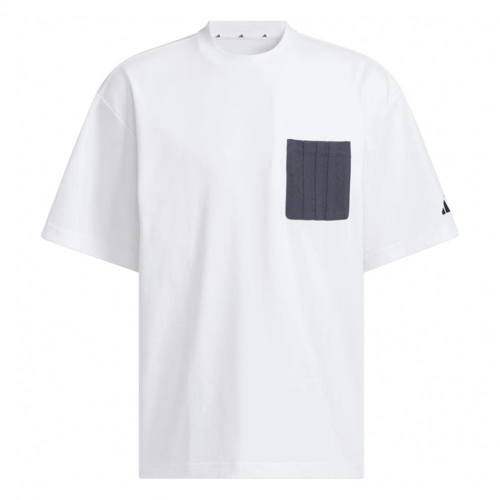 アディダス メンズ半袖Tシャツ オーバーサイズ コットン シングル