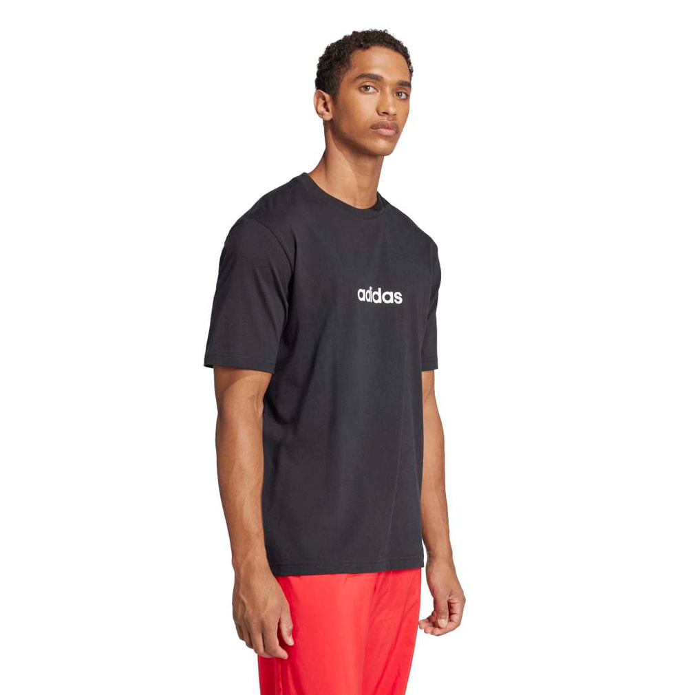 アディダス メンズ 半袖 Tシャツ エッセンシャルズ リニア シングル
