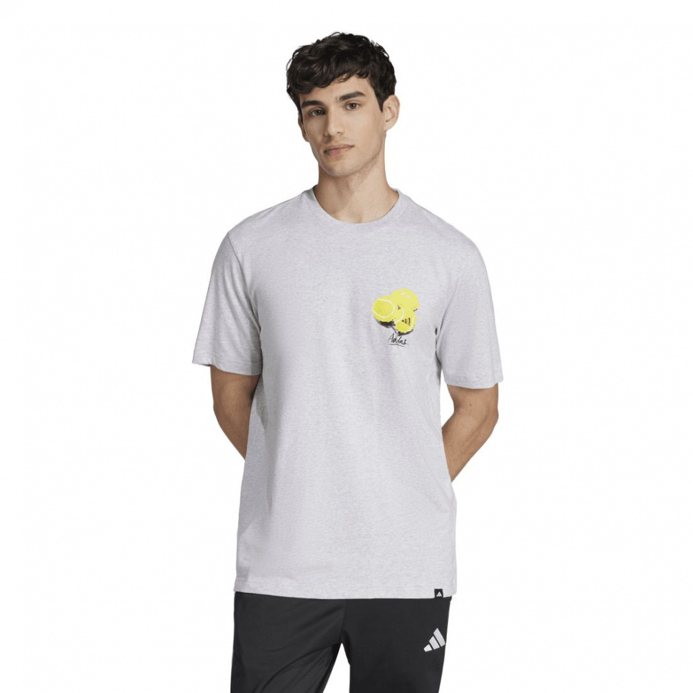 スポーツTシャツ アディダス メンズ 半袖 Tシャツ ラウンジ スティルライフ レモン