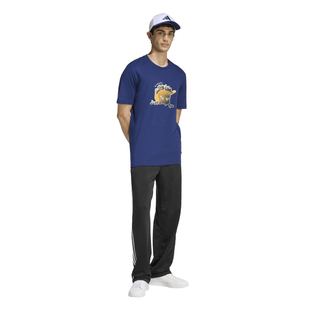 アディダス メンズ 半袖 Tシャツ SNACK POPCORN グラフィック Tシャツ