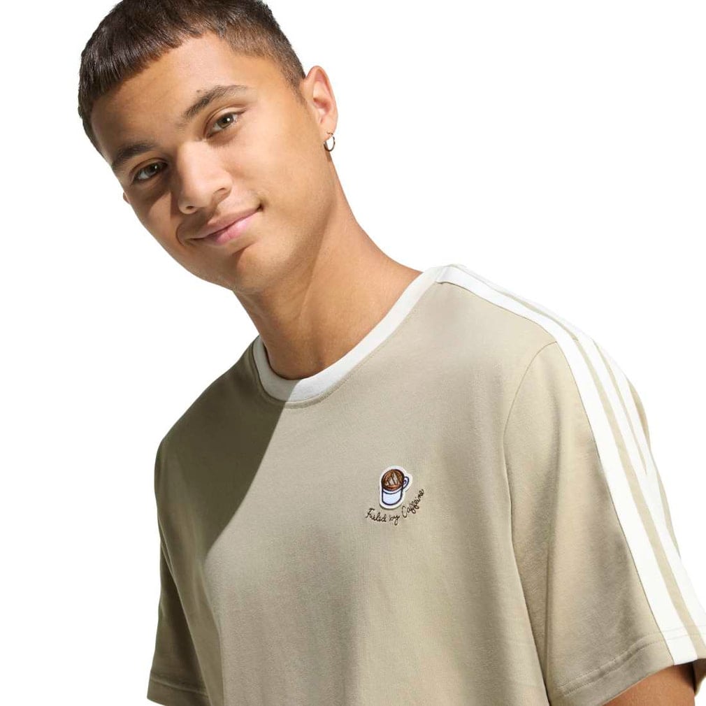 コールド　アズ　ライフ　Tシャツ XL ベージュ デトロイトハードコア アディダス メンズ 半袖 Tシャツ ラックス コーヒー カフェ カップ