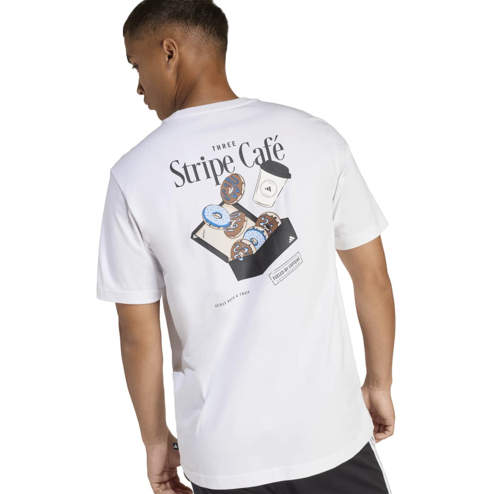 アディダス メンズ 半袖 Tシャツ コーヒー カフェ ドーナッツ ボックス