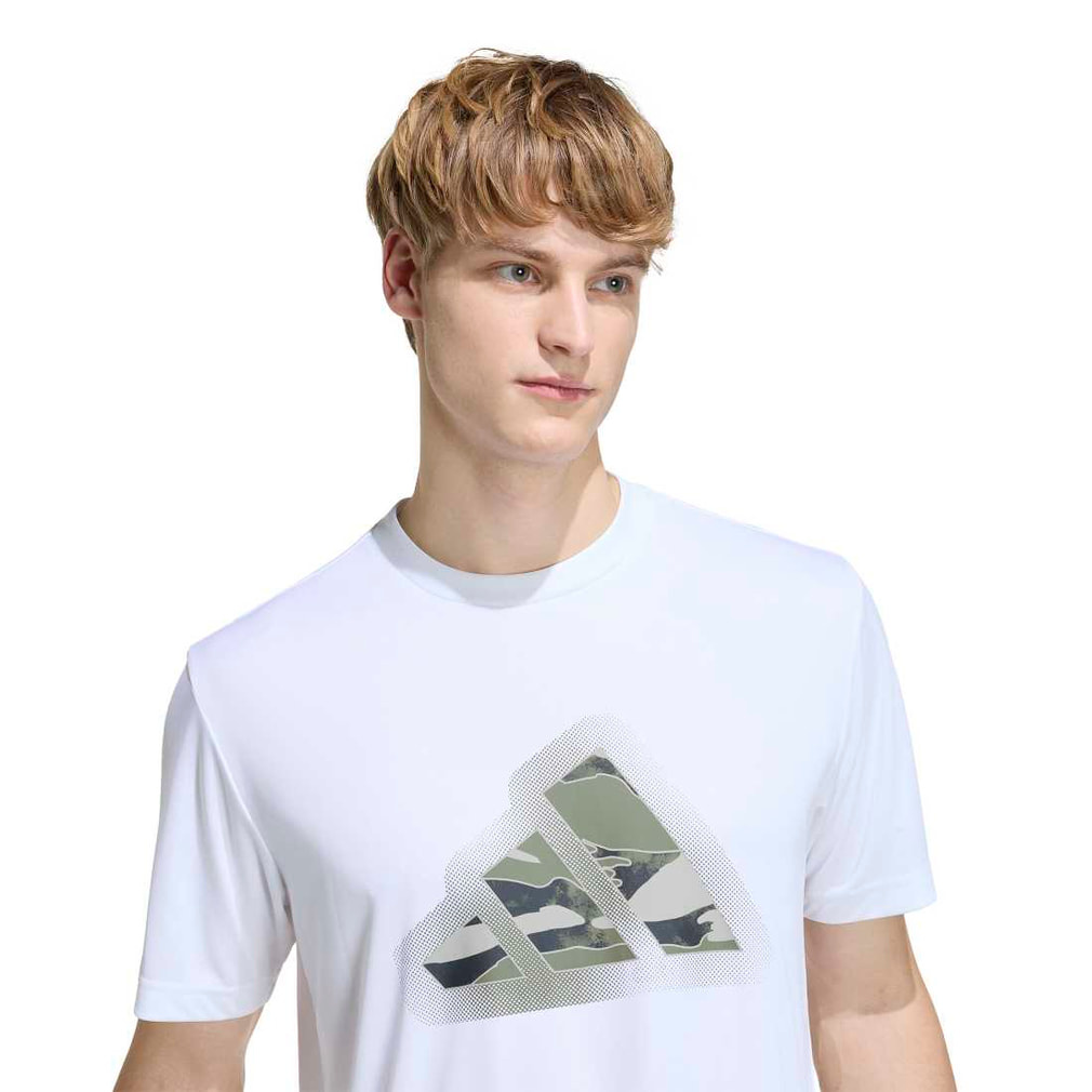 アディダス メンズ 半袖 Tシャツ クライマクール カモ モダンロゴ