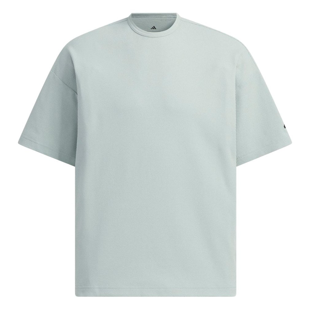アディダス メンズ 半袖 Tシャツ ルーズフィット ワッフルファブリック