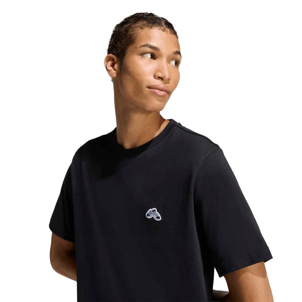 95cm 黒 Tシャツ アディダス メンズ 半袖 Tシャツ サマー スライド トリム グラフィック