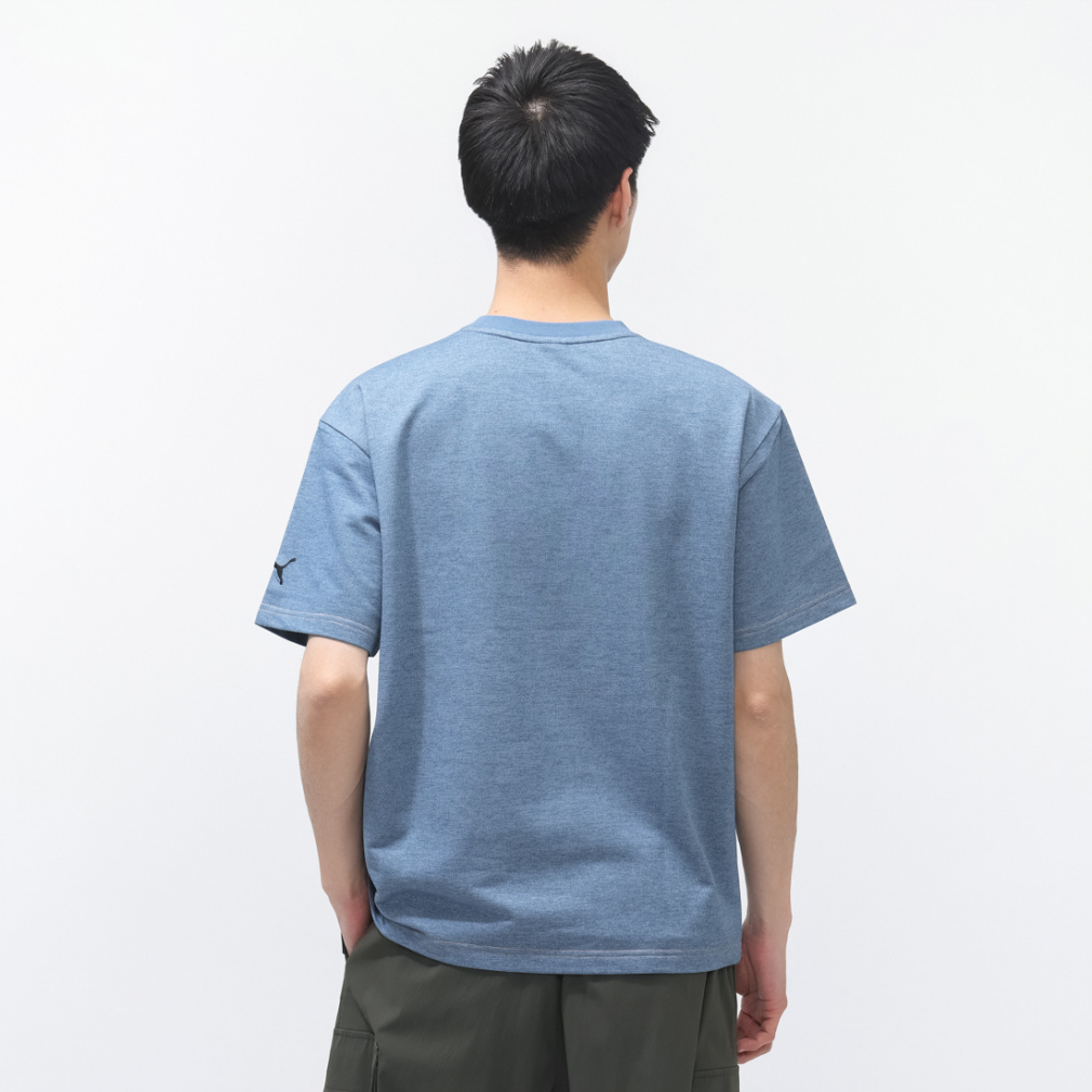 プーマ メンズ 半袖 Tシャツ ESS ELEVATED デニム ライク SS Tシャツ
