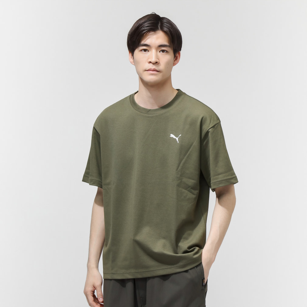プーマ メンズ 半袖 Tシャツ ESS ELEVATED MX SS カモ BK PT Tシャツ