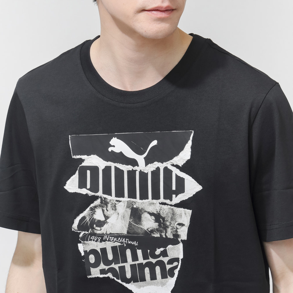 ★ プーマ Tシャツ ★ プーマ メンズ 半袖 Tシャツ GRAPHIC フォトプリント Tシャツ 694169