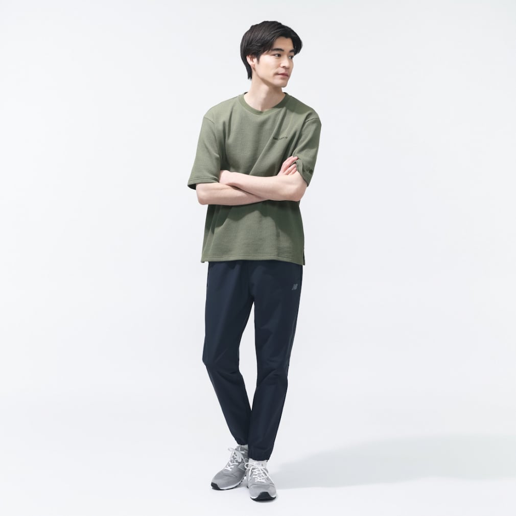 ニューバランス THE CITY メンズ 半袖 Tシャツ ワッフルTシャツ