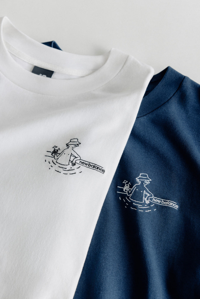 BABYL WHITE FLAME TEE Lサイズ　新品未使用 ニューバランス メンズ 半袖 Tシャツ ファウンテンTシャツ MT61J9IC