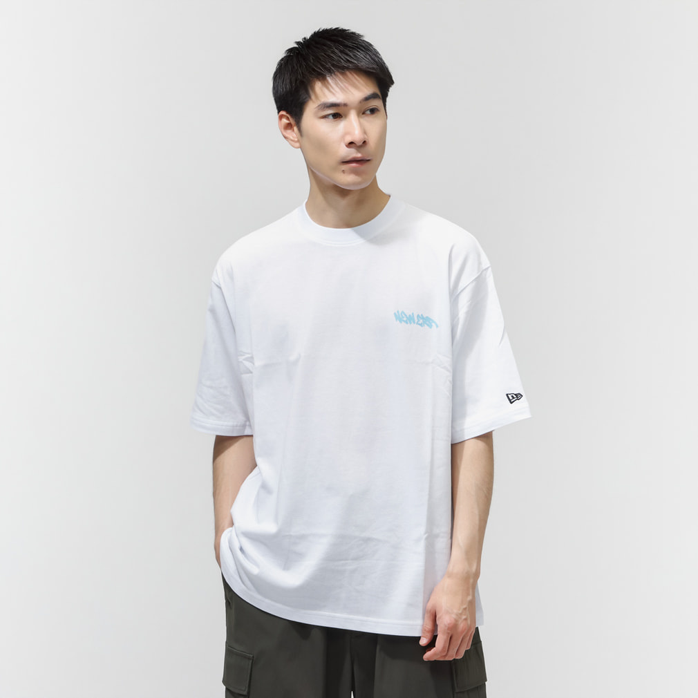 ニューエラ メンズ 半袖 Tシャツ SS OS CT TEE TAGGING WHI 261