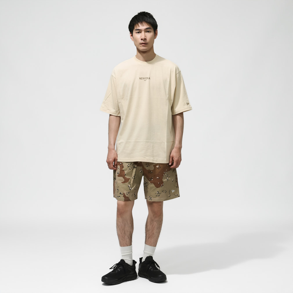 ニューエラ メンズ 半袖 Tシャツ SS OS CT TEE ZOOM UP LOGO CREAM 261