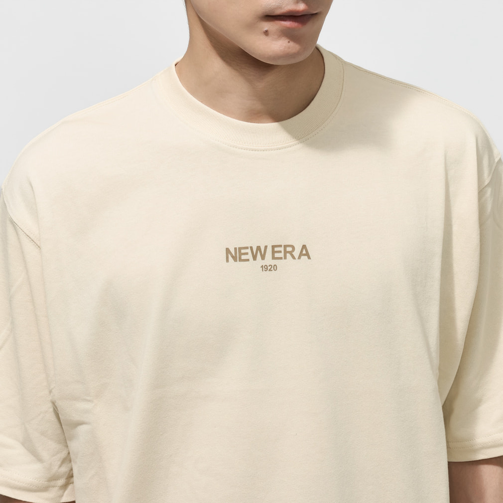 ニューエラ メンズ 半袖 Tシャツ SS OS CT TEE ZOOM UP LOGO CREAM 261
