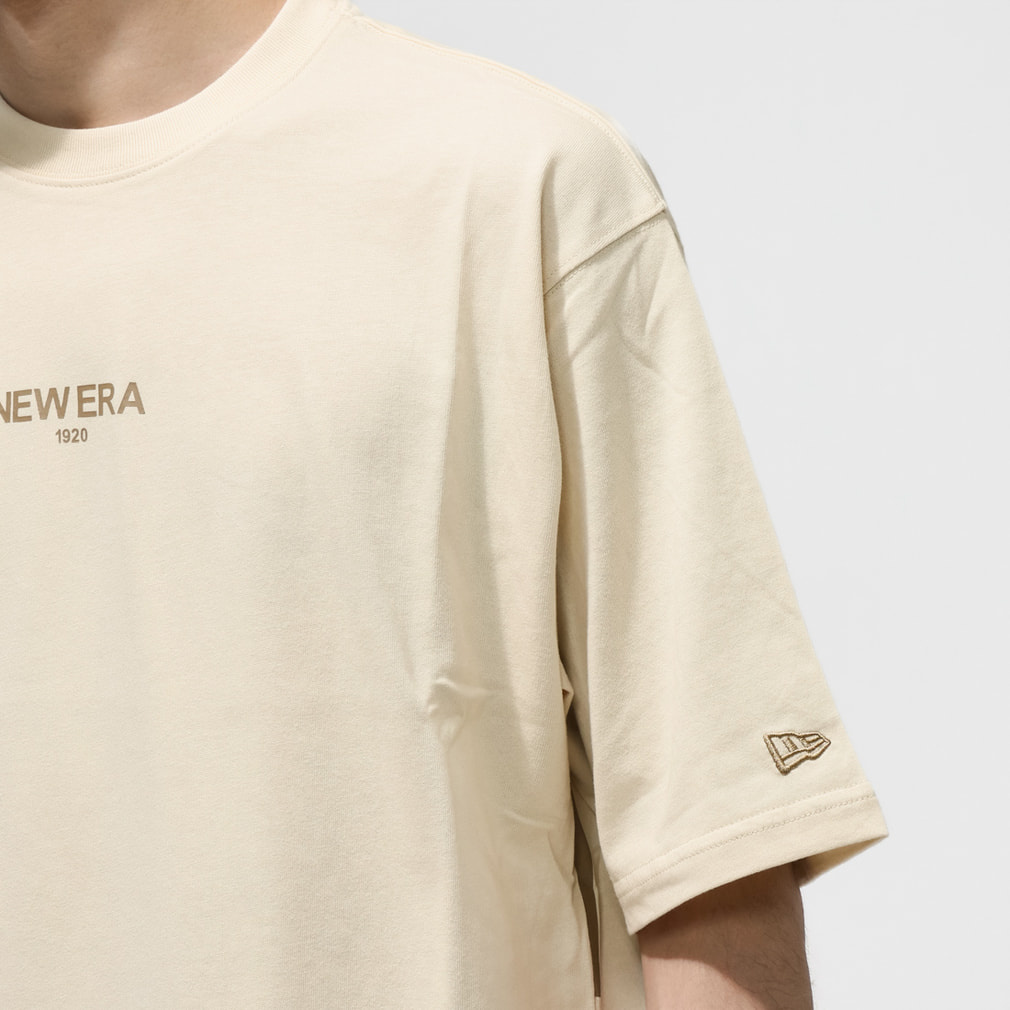 ニューエラ メンズ 半袖 Tシャツ SS OS CT TEE ZOOM UP LOGO CREAM 261