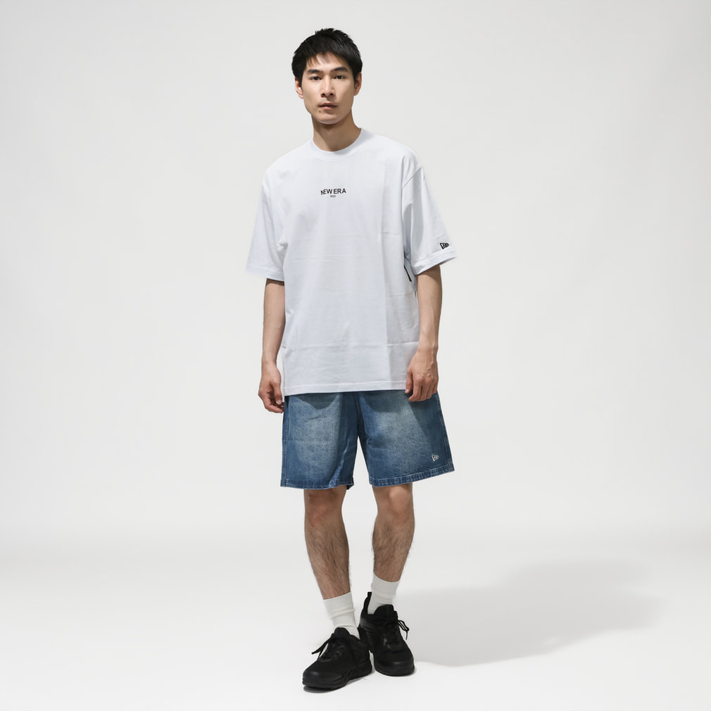 ニューエラ メンズ 半袖 Tシャツ SS OS CT TEE ZOOM UP LOGO WHI 261