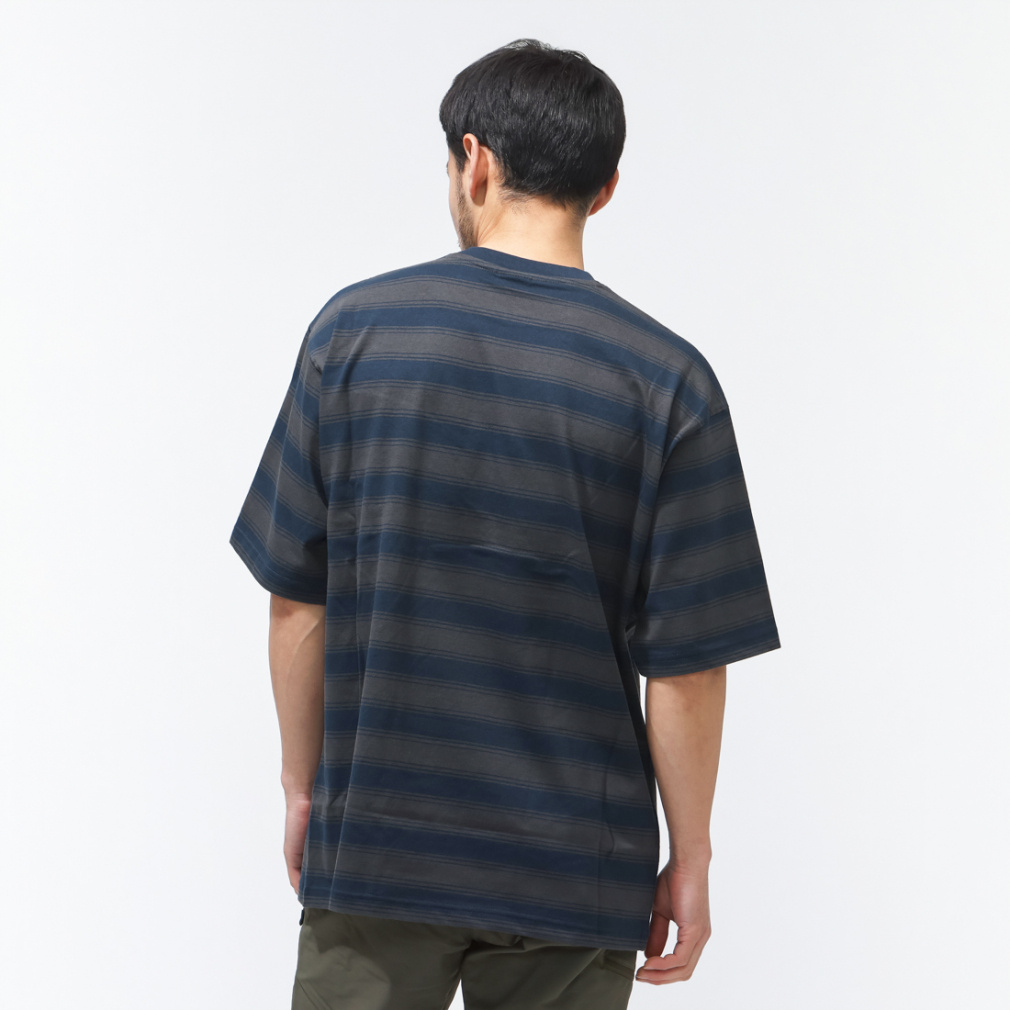 ニューエラ メンズ 半袖 Tシャツ SS OS BORDER TEE NEYYAN NVY