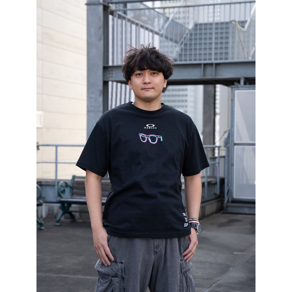 オークリー メンズ 半袖 Tシャツ BORDERLESS S/S TEE NEON CAL