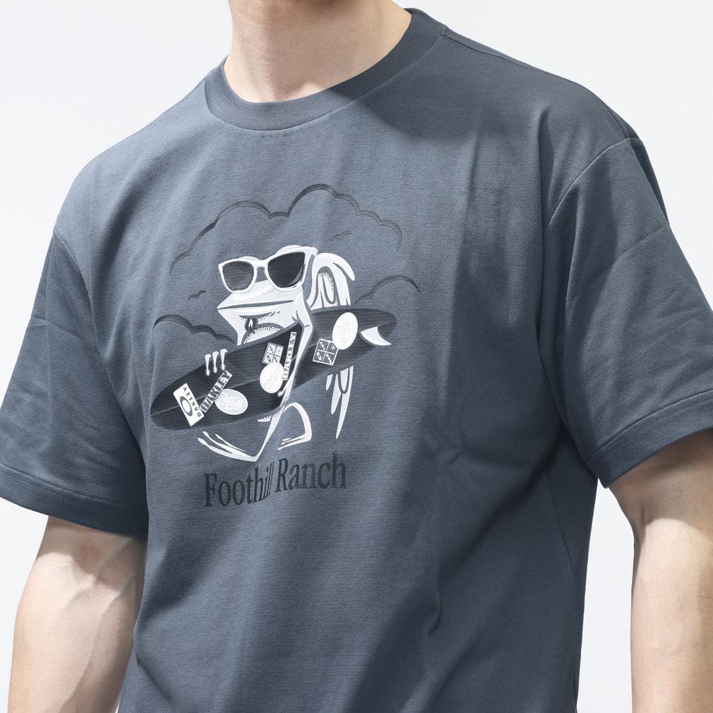 オークリー メンズ 半袖 Tシャツ BORDERLESS S/S TEE RIBBIT RIDE