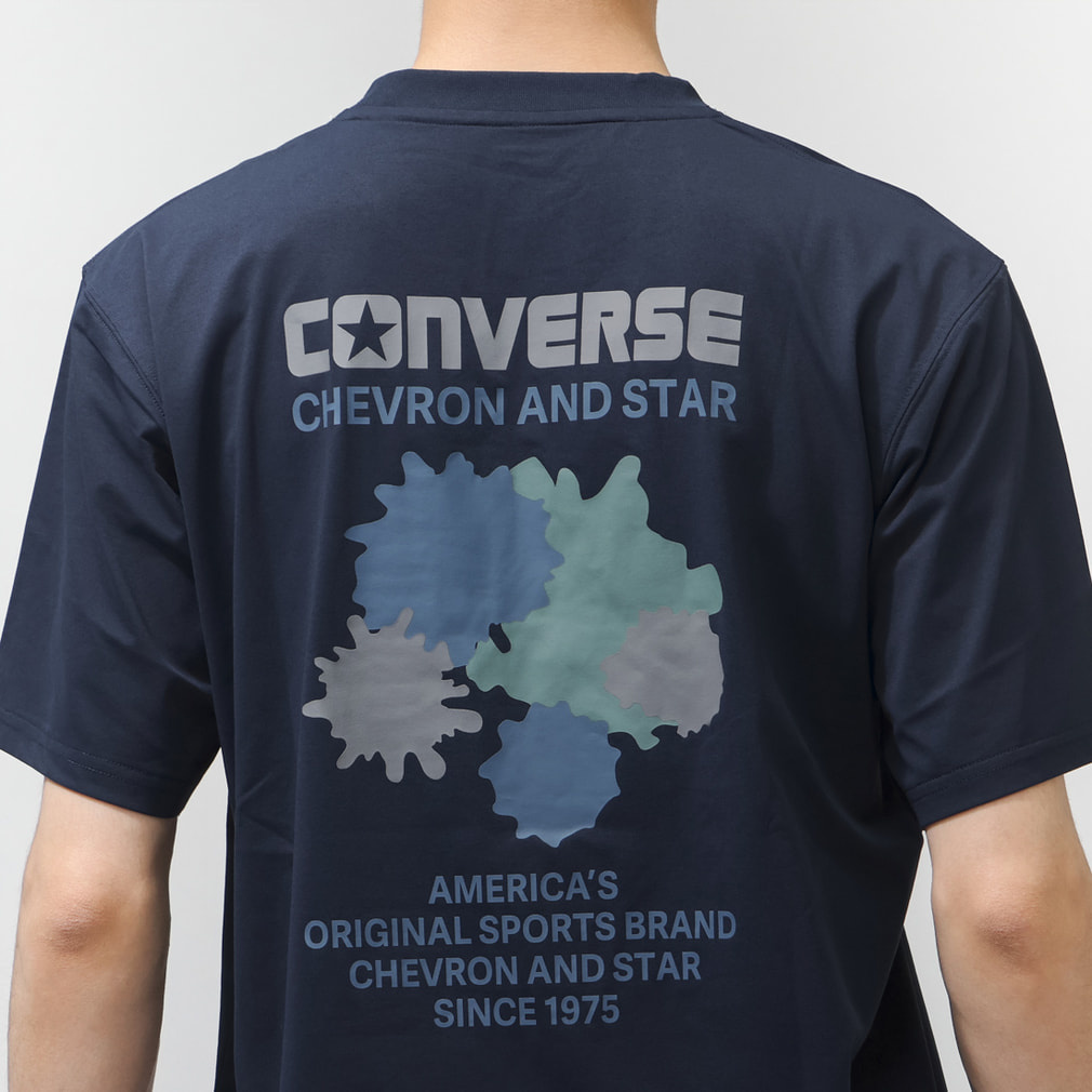 AOD4 ペンライト　tシャツL　銀テープ付 コンバース メンズ 半袖 Tシャツ AP EM SPLATTER TEE M 半袖Tシャツ