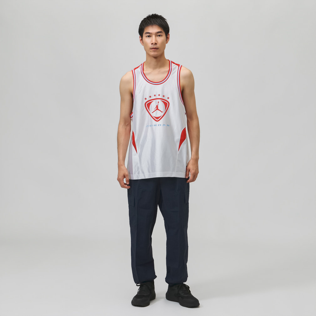 エアジョーダン ノースリーブシャツ&ショートパンツセット M ブラックホワイト ジョーダン メンズ ノースリーブ シャツ BRK FC S/L トップ JSY IO1830