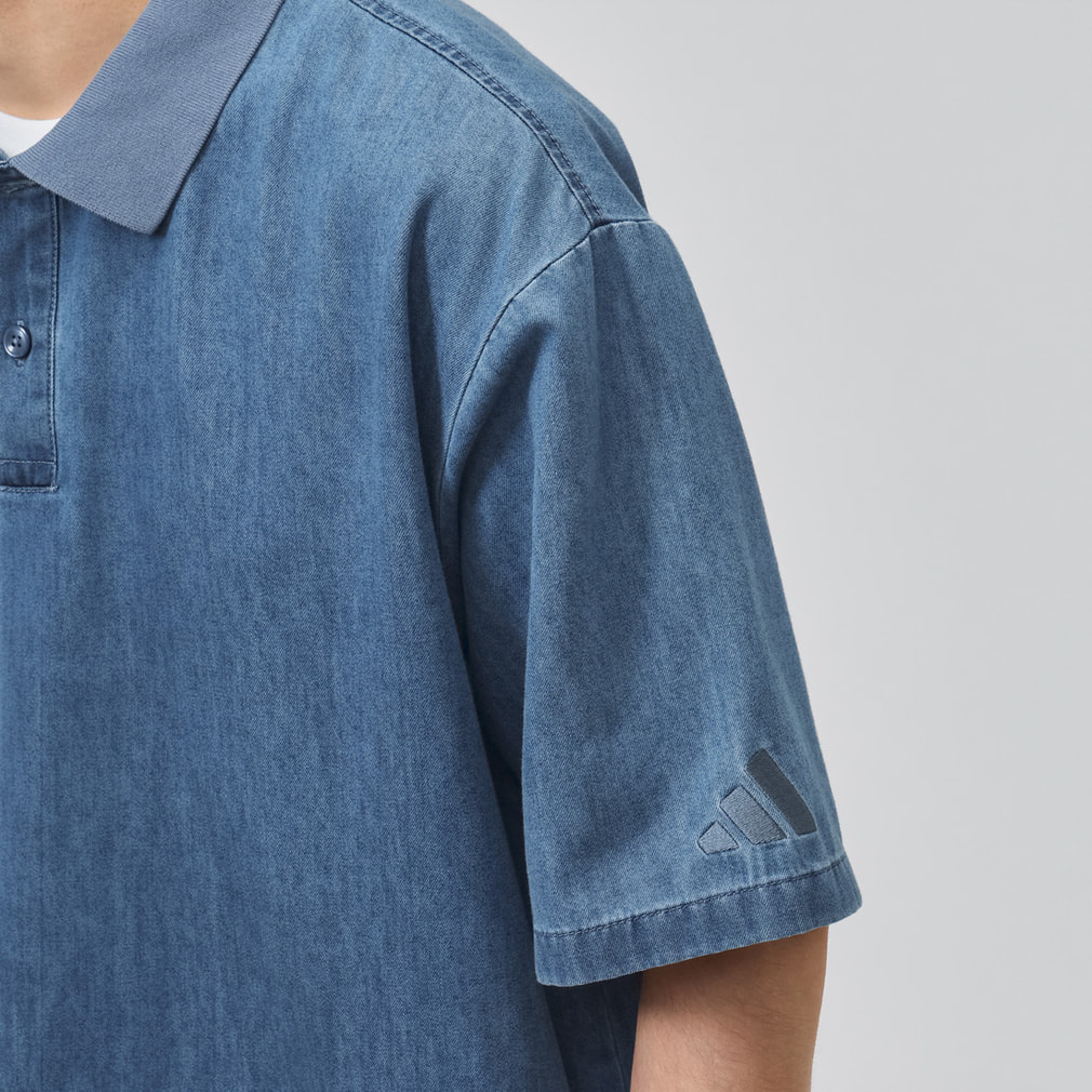アディダス メンズ 半袖 ポロシャツ M COOL DENIM ポロシャツ AP NEE76