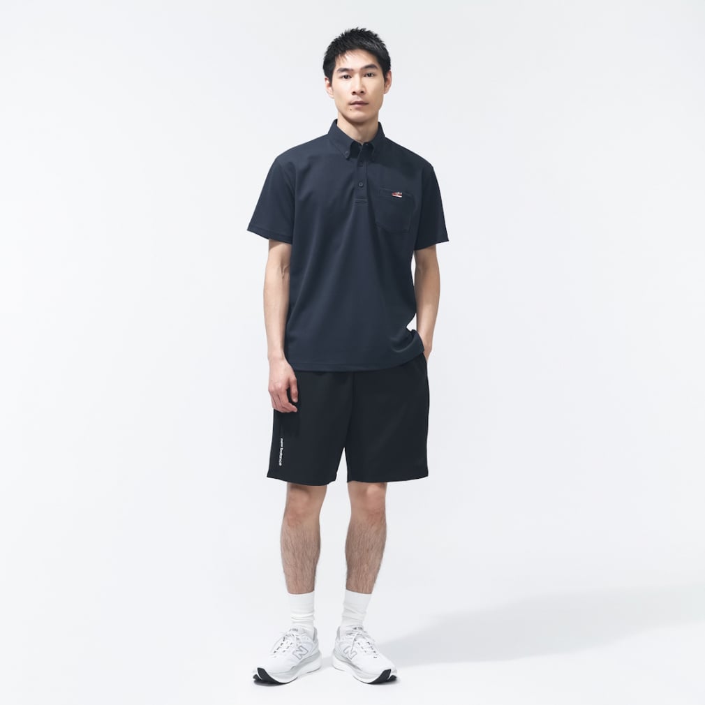 ニューバランス THE CITY メンズ 半袖 ポロシャツ シューパッチ