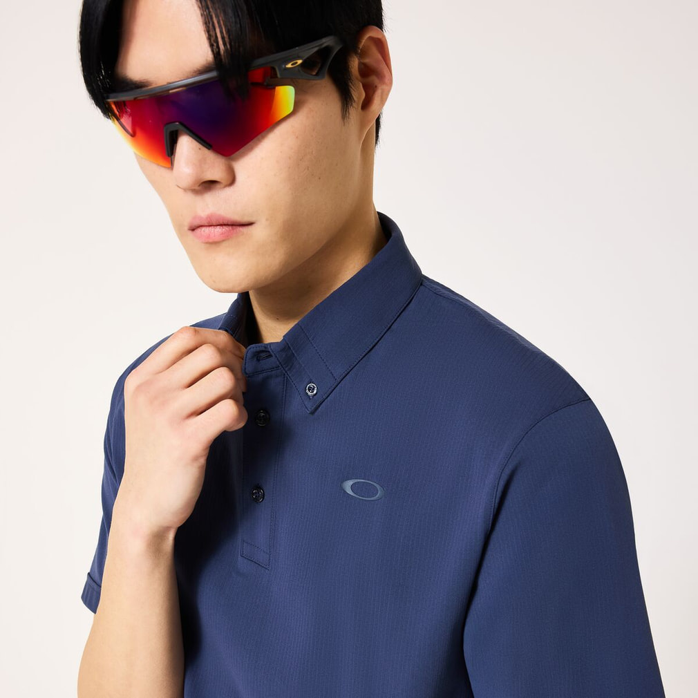 オークリー メンズ 半袖 ポロシャツ O-SYNC PACK POLO SEERSUCKER 2.0
