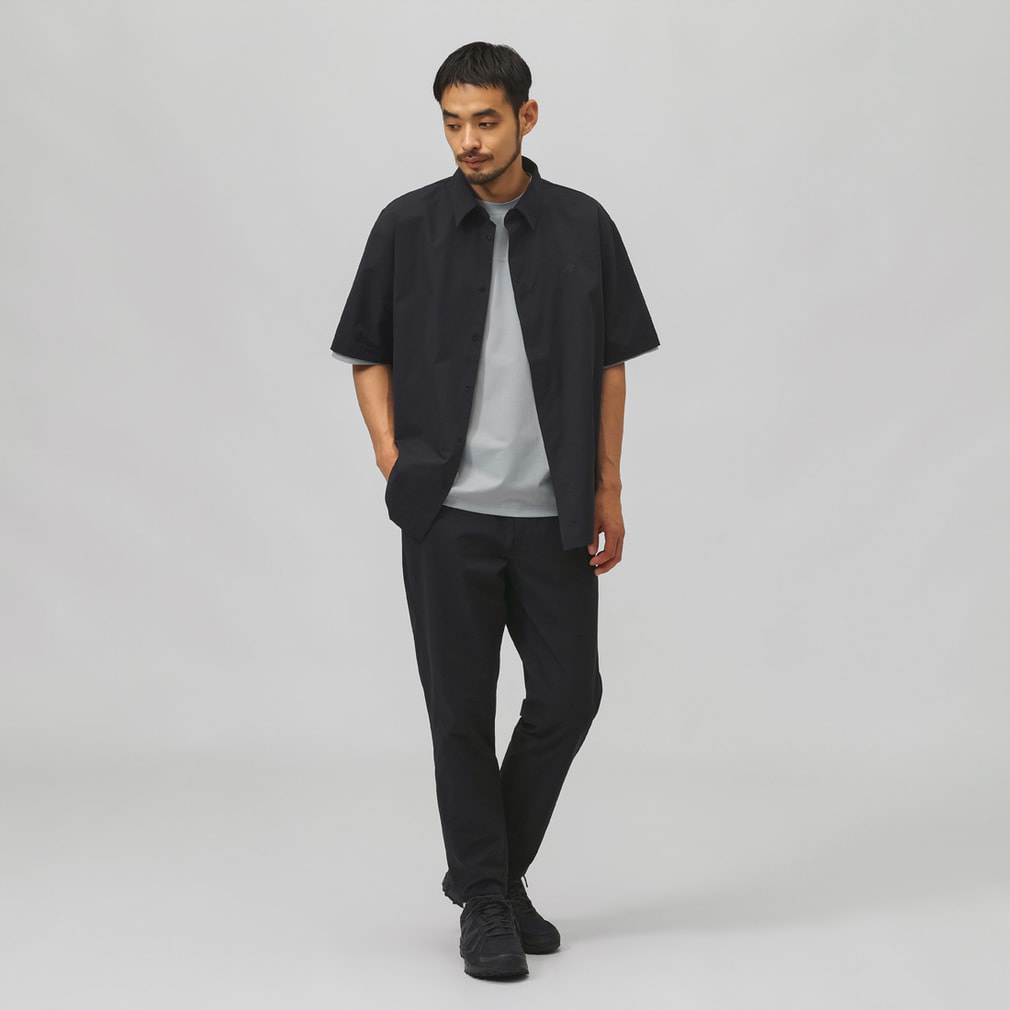 ニューバランス THE CITY メンズ 半袖 シャツ ファブリックショート