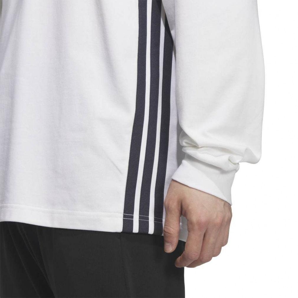 アディダス メンズ 長袖Tシャツ ルーズフィットデニムルック ツイル