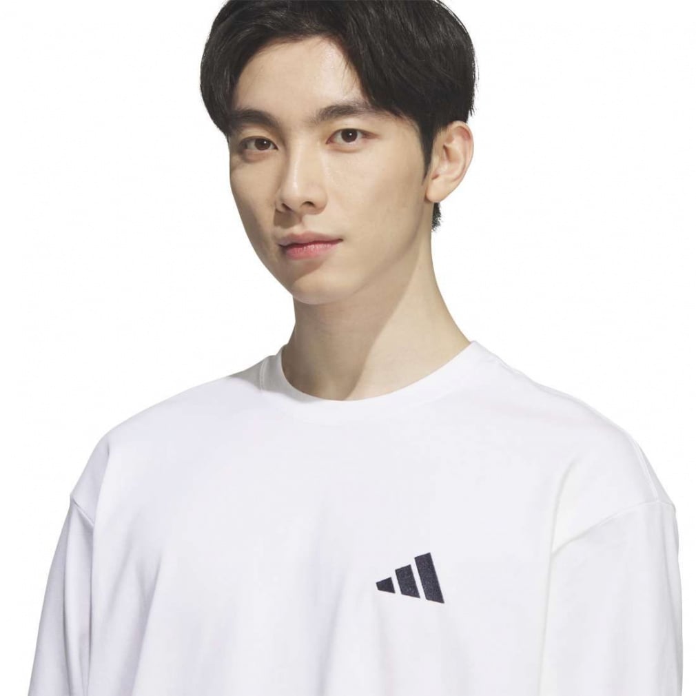 セール中❣️アーセナル adidas シャツ Mサイズ WHITE 4 アディダス メンズ 長袖Tシャツ ルーズフィットデニムルック ツイル
