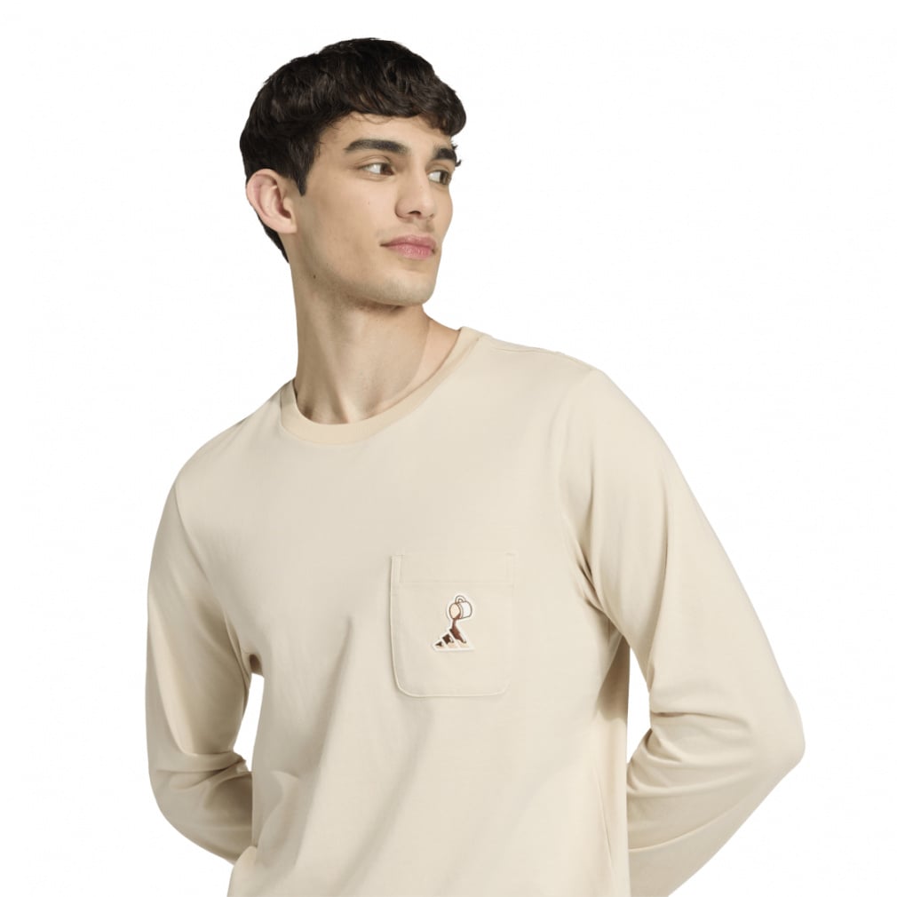 激安の KHAKIPOINT ダメージTシャツ 長袖 ベージュ トップス