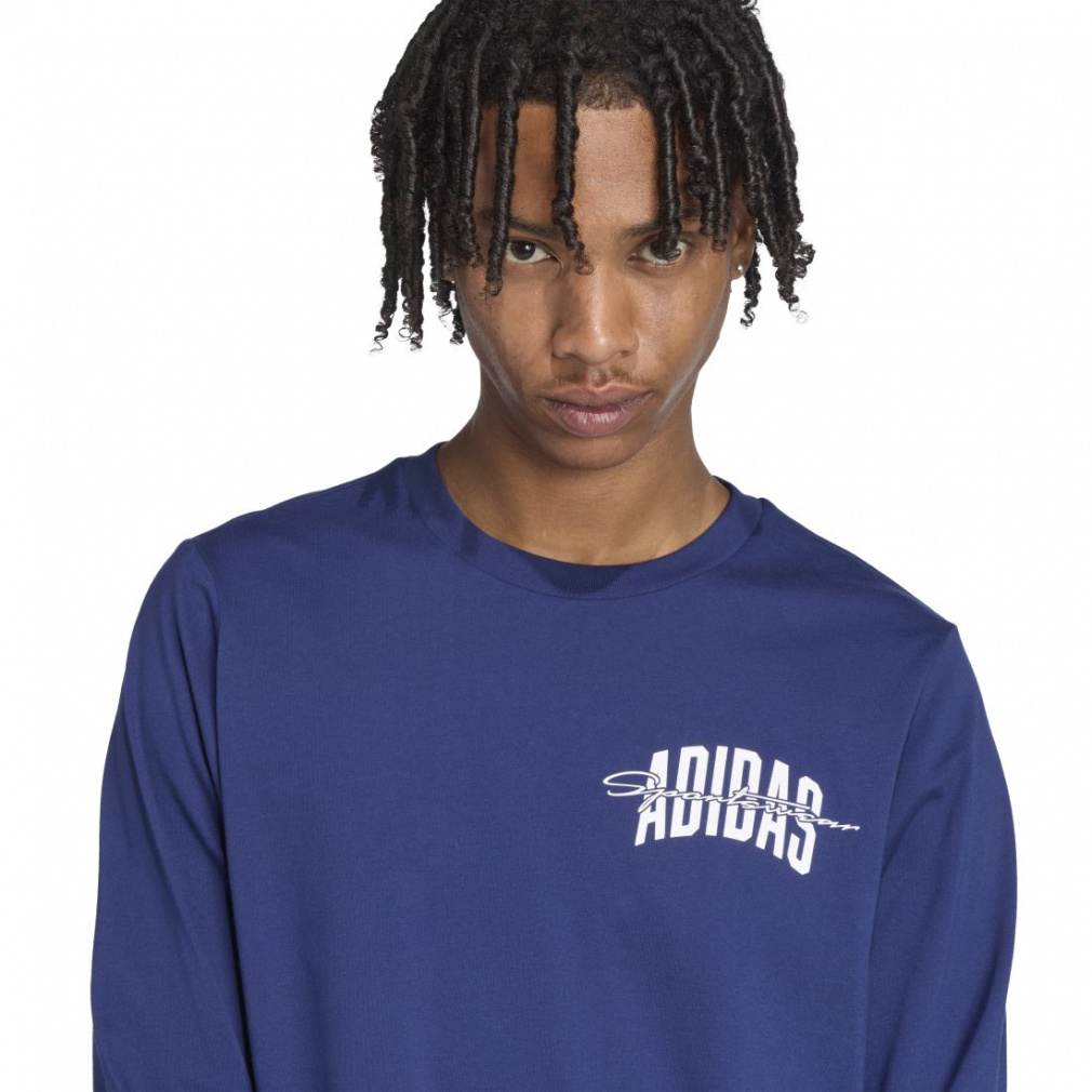 カレッジスクリプトが施された長袖のグラフィックTシャツ｜Alpen Online