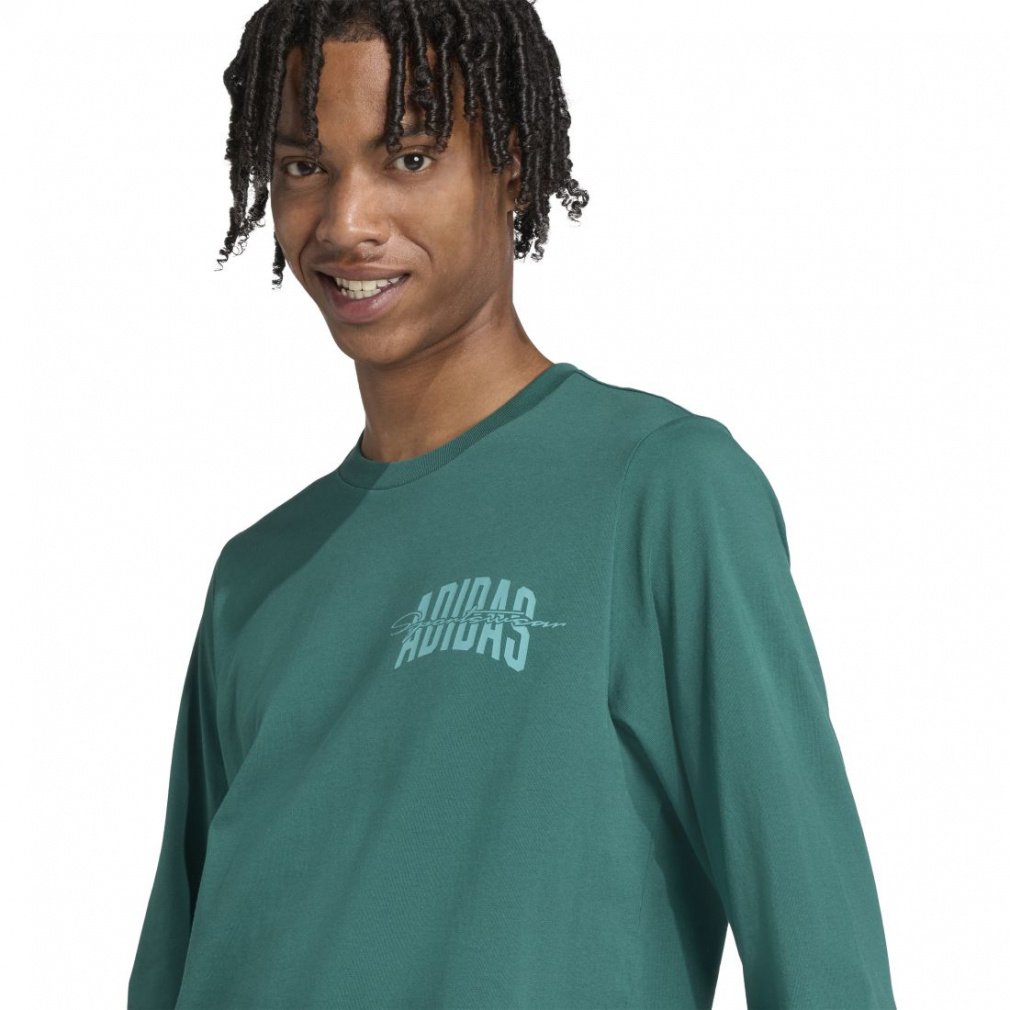 カレッジスクリプトが施された長袖のグラフィックTシャツ｜Alpen Online