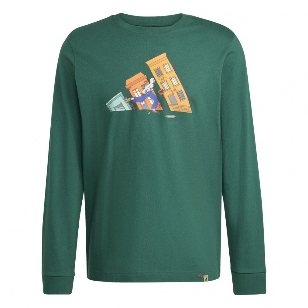 アディダス メンズ 長袖 Tシャツ ドゥードゥルハントスケート長袖